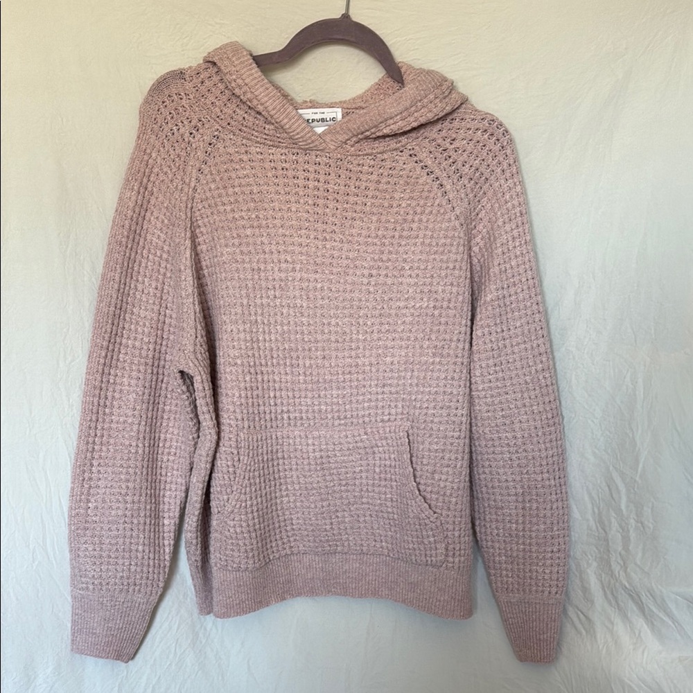 Pink Hooded Sweater
